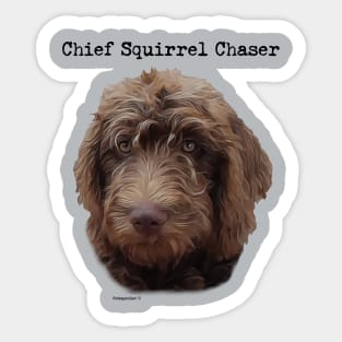 Doodle Dogs Chief Squirrel Chaser Sticker